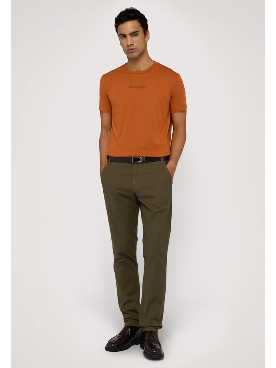 Trussardi Trussardi Pantalone da abito P705M000015N025 Verde Skin Fit