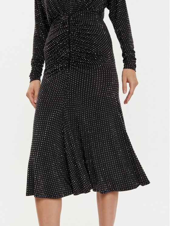 PINKO PINKO Cocktail obleka 104455 A288 Črna Slim Fit