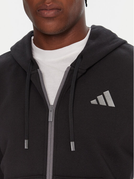 adidas adidas Світшот Holiday 3-Stripes JM1695 Чорний Regular Fit