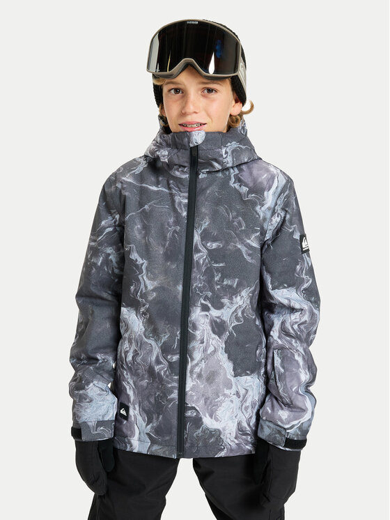 Quiksilver Quiksilver Geacă pentru snowboard Mission Printed EQBTJ03223 Gri Regular Fit