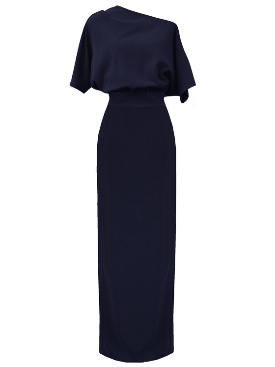 Kasia Zapała Kasia Zapała Sukienka wieczorowa Suknia Violette Granatowy Regular Fit