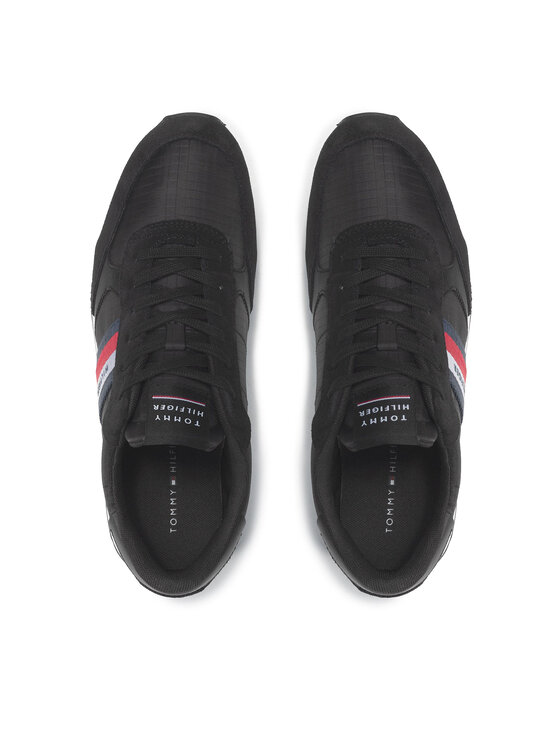 Tommy Hilfiger Tommy Hilfiger Αθλητικά Runner Lo Mix Ripstop FM0FM03737 Μαύρο