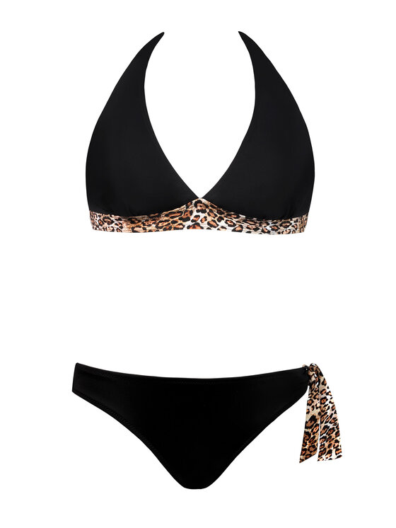 Miss Lou Miss Lou Bikini ML015 Czarny