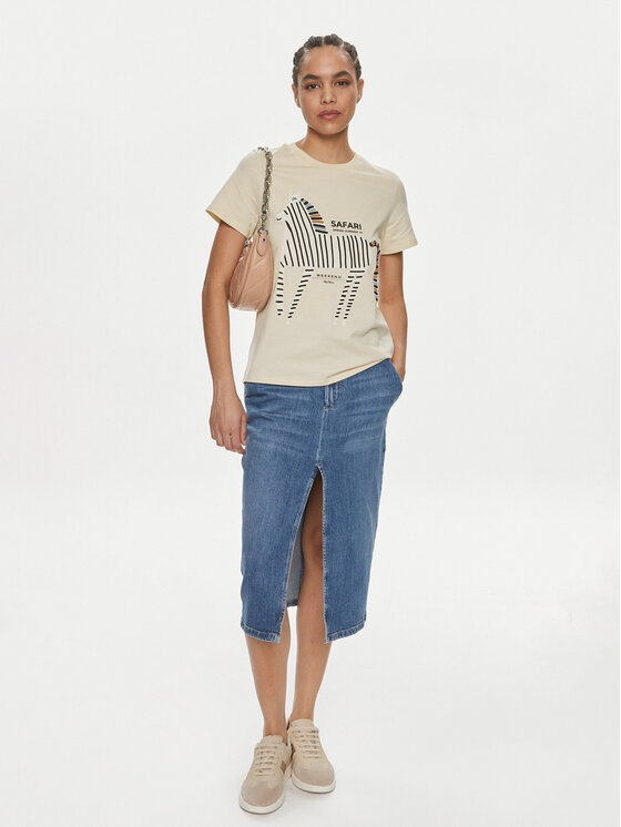 Weekend Max Mara Weekend Max Mara T-Shirt Yen 2415971052 Béžová Regular Fit
