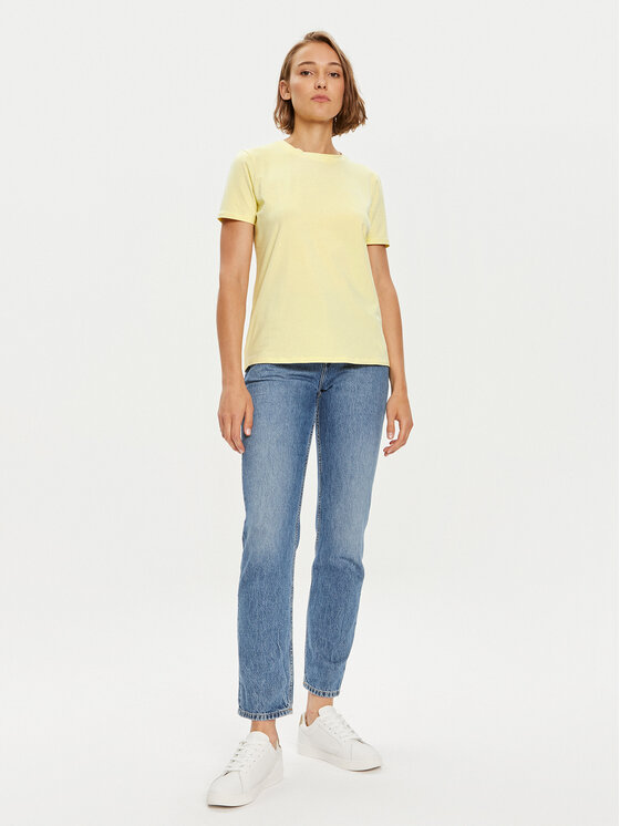 Tommy Hilfiger Tommy Hilfiger T-shirt 1985 WW0WW37877 Giallo Regular Fit