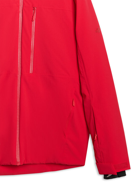 4F 4F Kurtka narciarska SKI PERFORMANCE Czerwony Regular Fit