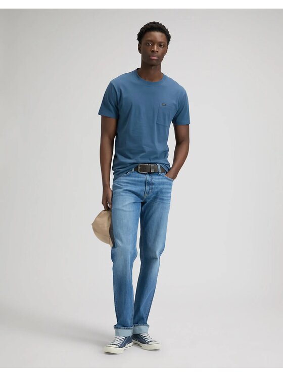 Lee Lee Jeansy WEST Niebieski Loose Fit