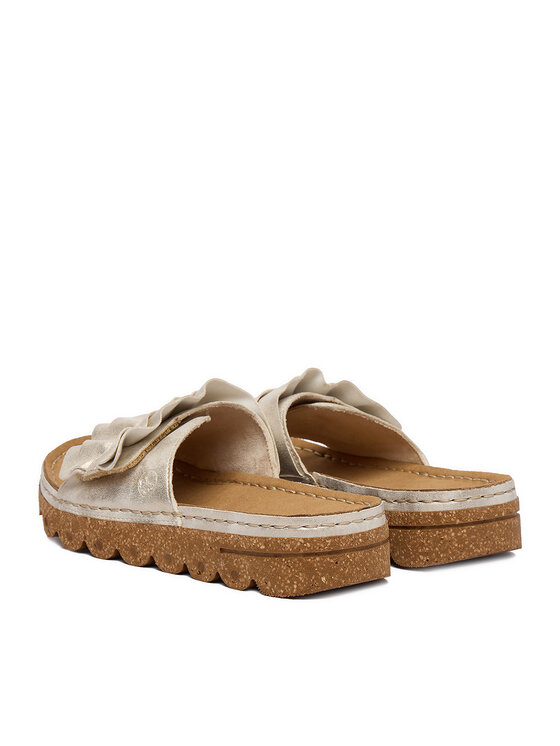 Rieker Rieker Pantoletten CEO-V8763-60 Goldfarben