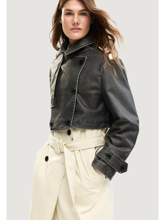 Desigual Desigual Trench CHAQ_DUOLO Bianco Casual Fit