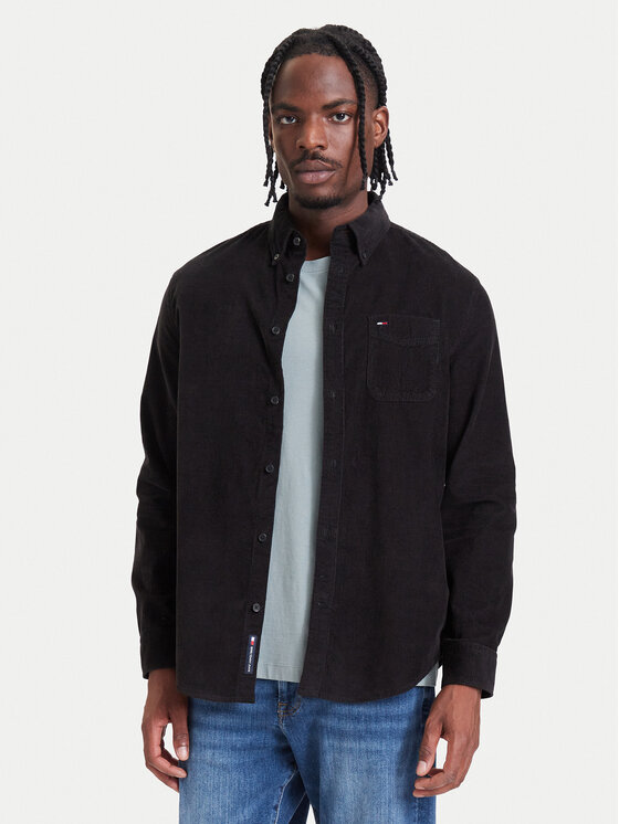 Tommy Jeans Tommy Jeans Πουκάμισο DM0DM23517 Μαύρο Regular Fit