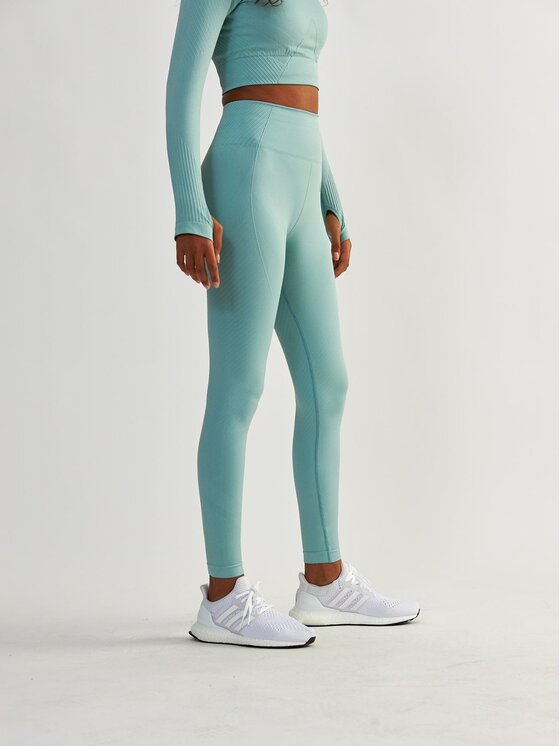 BeShaped BeShaped Legginsy Bezszwowe Femme Force Turkusowy Active Fit