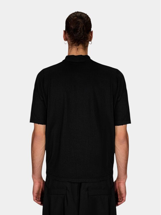 MADE BY SOCIETY MADE BY SOCIETY T-Shirt RAW FIT - T17577 Czarny Basic Fit