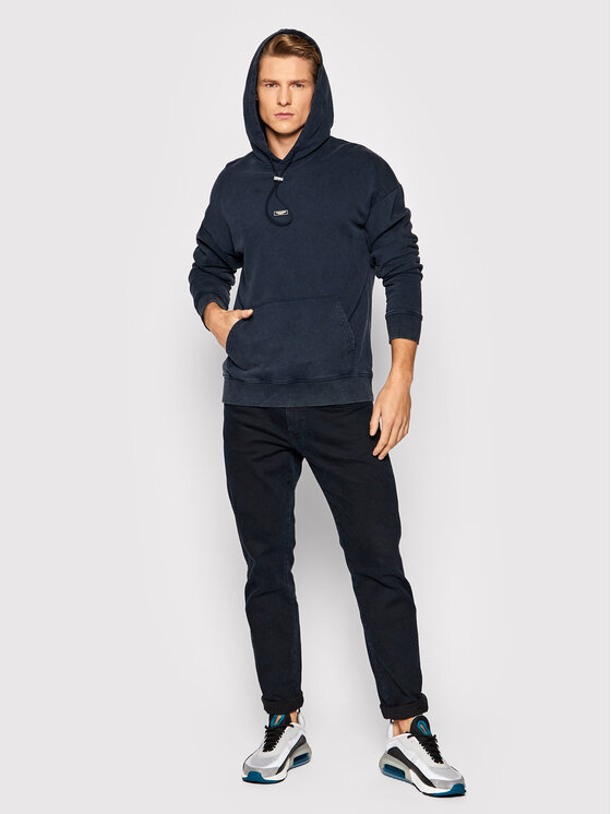 Felpa Brad 12193618 Blu scuro Regular Fit