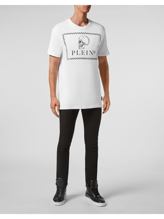 PHILIPP PLEIN PHILIPP PLEIN T-shirt 7477 Bianco Regular Fit