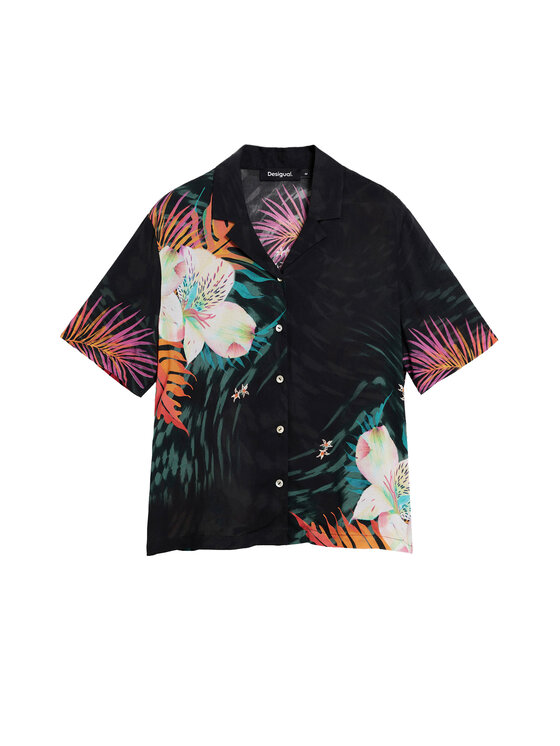 Desigual Desigual Košeľa Daikiri 26SWCW36 Čierna Regular Fit