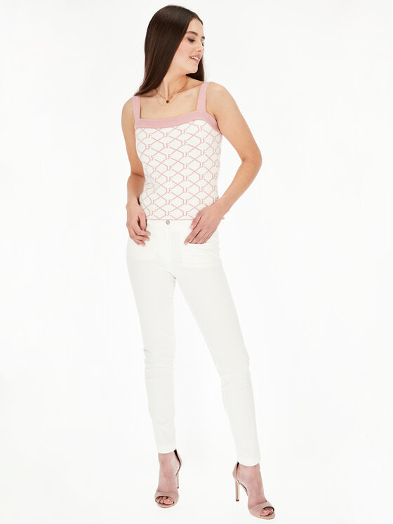L’AF L’AF Top Laf Biały Slim Fit