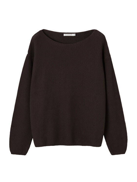 TATUUM TATUUM Sweter MAKSO Brązowy Classic Fit