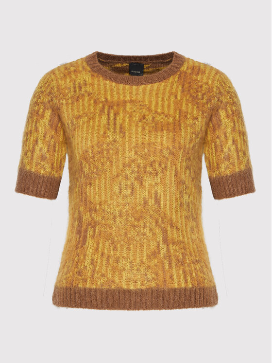 PINKO Pinko Pullover Sanmartino 1G16AJ Y77X Gelb Regular Fit