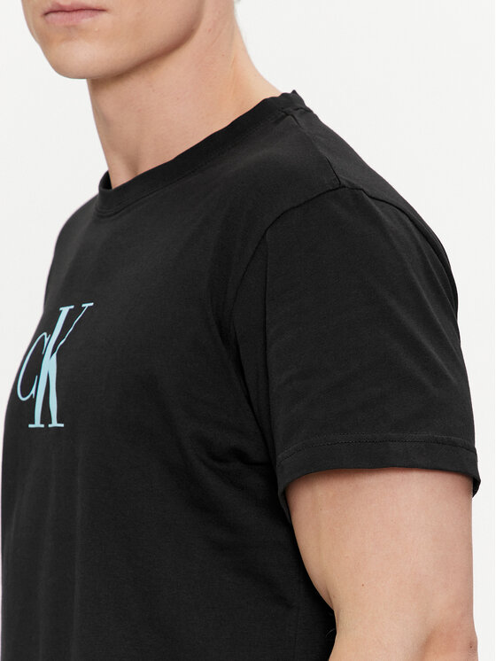 Calvin Klein Swimwear Calvin Klein Swimwear T-krekls KM0KM00971 Melns Regular Fit