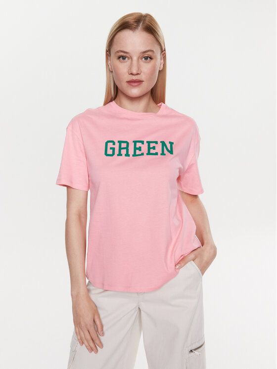 United Colors Of Benetton Majica 3096D1042 Roza Regular Fit