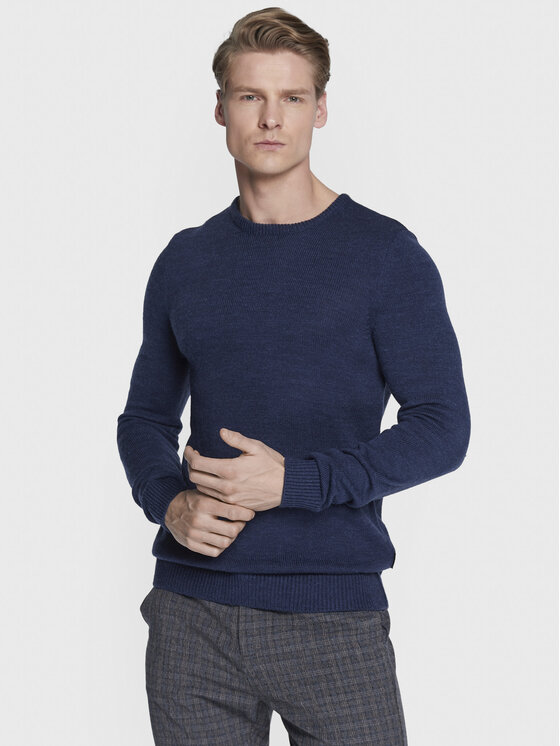 Blend Pulover 20714834 Bleumarin Regular Fit