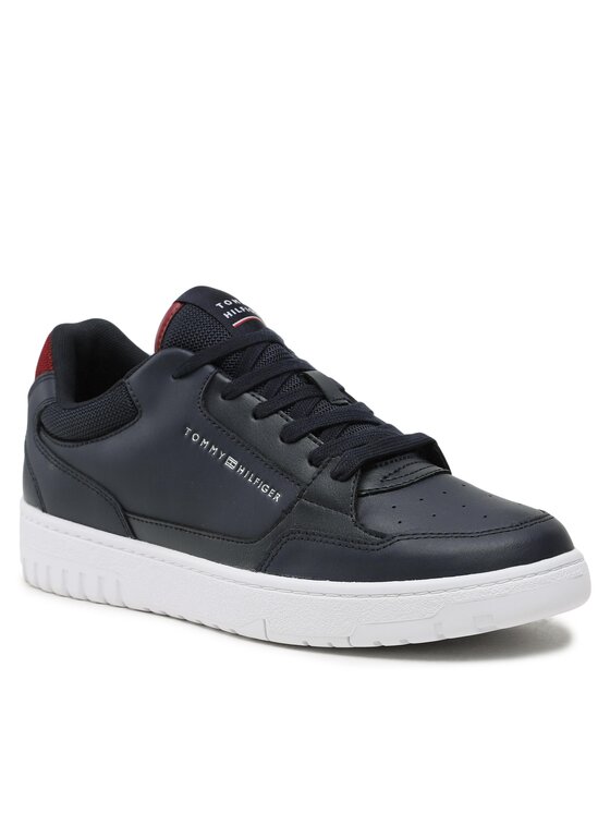 Tommy Hilfiger Tommy Hilfiger Sneakersy Basket Core Leather FM0FM04693 Tmavomodrá