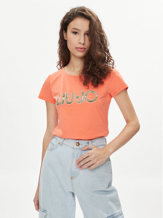 Liu Jo Tricou VA4105 JS003 Portocaliu Regular Fit