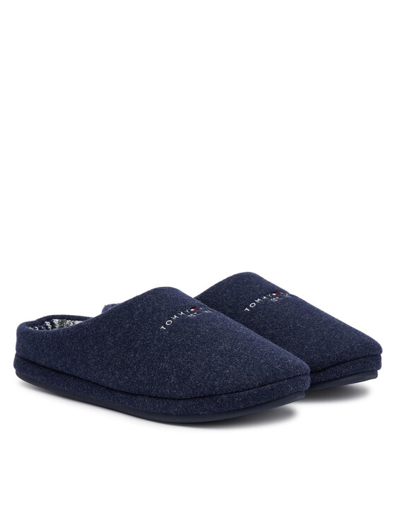 Tommy Hilfiger Tommy Hilfiger Παντόφλες Σπιτιού Felt House Shoe FM0FM06017 Σκούρο μπλε