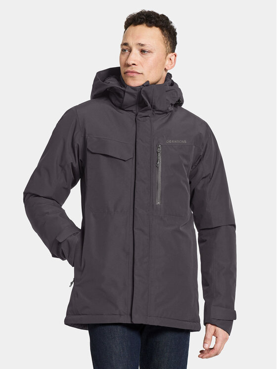 Didriksons Didriksons Žieminė striukė Stefan Usx Jkt 505041 Juoda Regular Fit