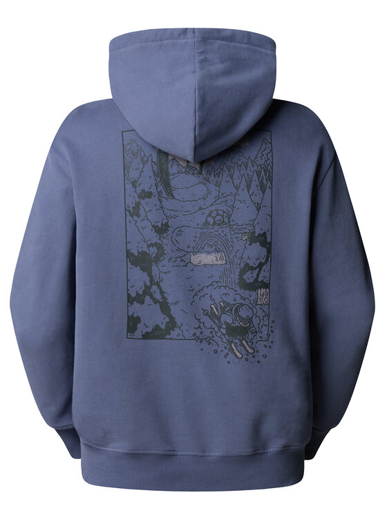 The North Face The North Face Bluză Powder Days NF0A8E4G Albastru Relaxed Fit