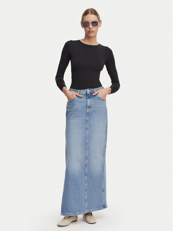 Tommy Jeans Tommy Jeans Fustă de blugi Claire DW0DW22711 Albastru deschis Regular Fit