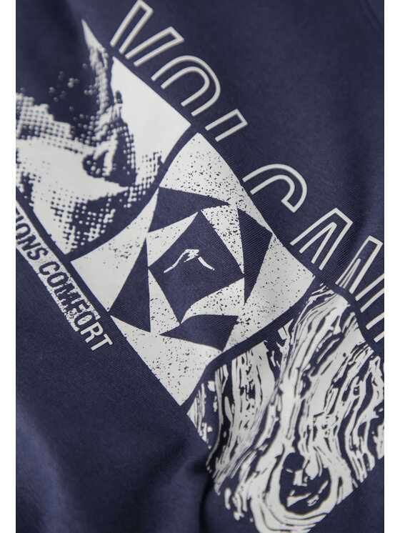 Volcano Volcano T-Shirt T-KELLY Niebieski Regular Fit