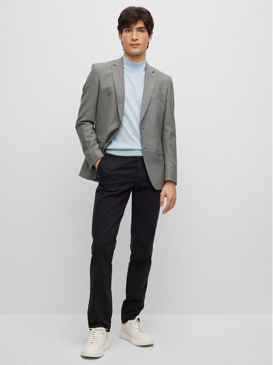 BOSS Boss Chino hlače Kaito1 50487966 Črna Slim Fit