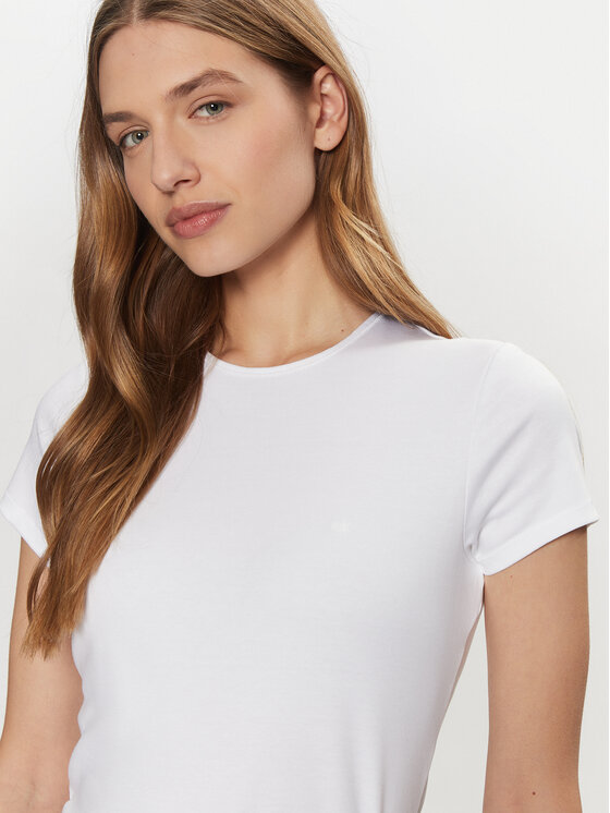 Calvin Klein Calvin Klein Тишърт K20K208049 Бял Slim Fit