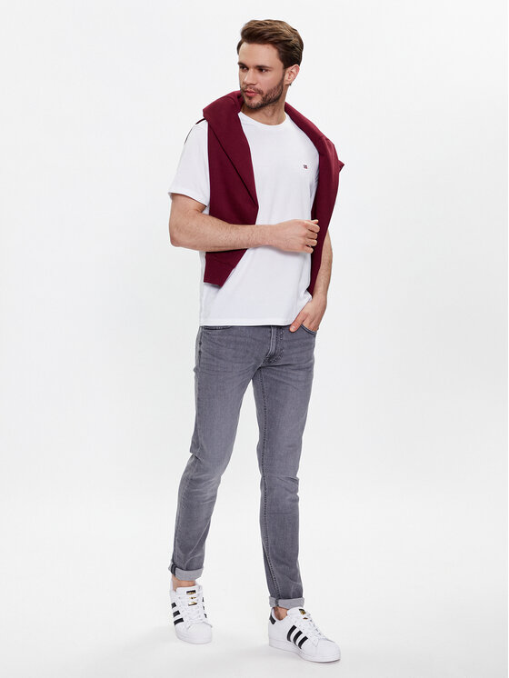 Lee Lee Jeansy L719IBB82 Szary Slim Fit