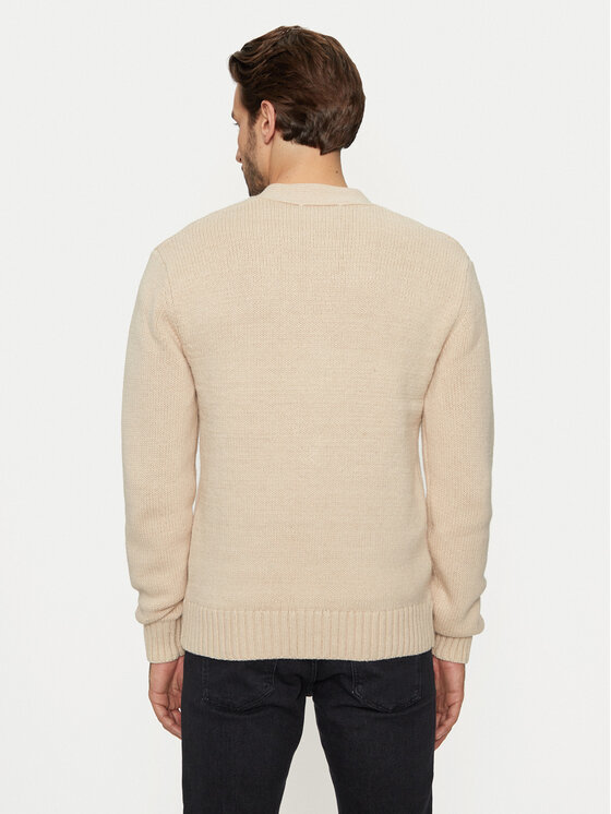 Selected Homme Selected Homme Strickjacke Cody 16095620 Beige Relaxed Fit