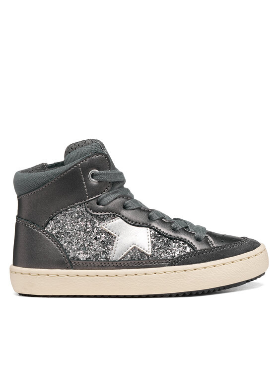 Geox Sneakers J Kalispera Girl J664GB 0NFEW C9002 M Argintiu închis