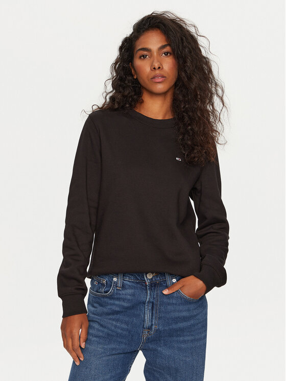 Damska Bluza Tommy Jeans, Rozmiar L, Czarna, DW0DW19959