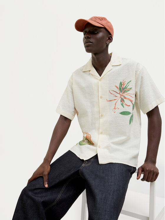 Jack&Jones Jack&Jones Cămașă Luke 12271108 Écru Relaxed Fit