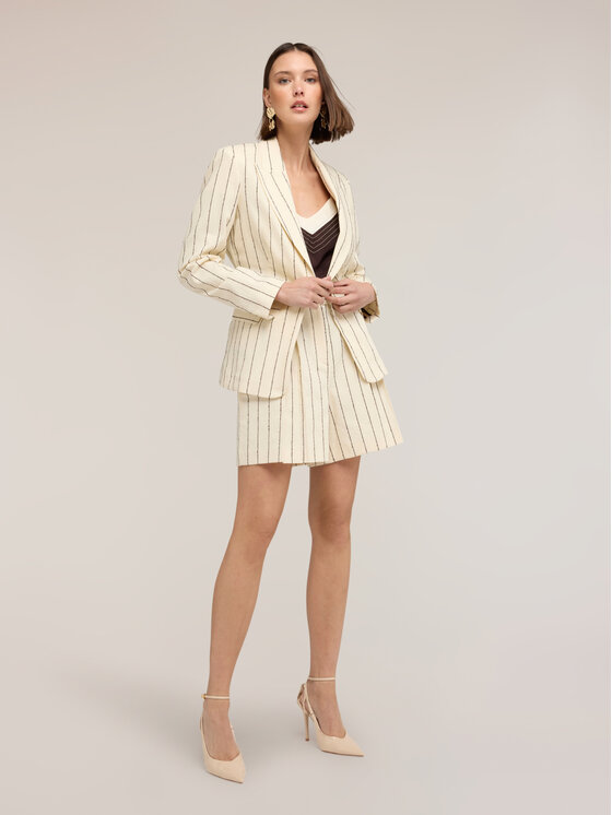 Motivi Motivi Giacca di transizione R019Q001150N0S1 Crema Regular Fit