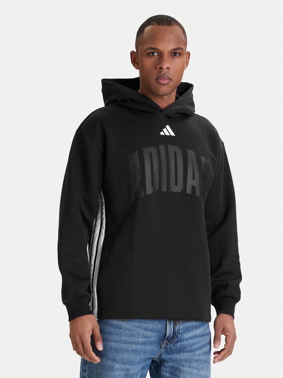 adidas Bluză Stadium Graphic KD0287 Negru Loose Fit