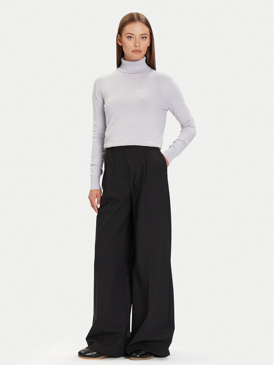 Calvin Klein Calvin Klein Rollkragenpullover LV044D371G Violett Regular Fit