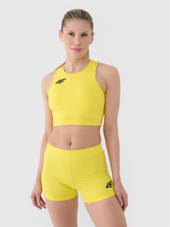 4F 4F Kolarki NOS Żółty Slim Fit