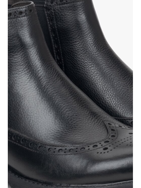 Estro Estro Μποτάκια με λάστιχο ER00116142 Μαύρο