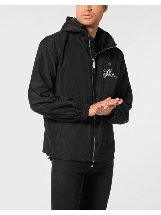 PHILIPP PLEIN PHILIPP PLEIN Wiatrówka 27021 Czarny Regular Fit