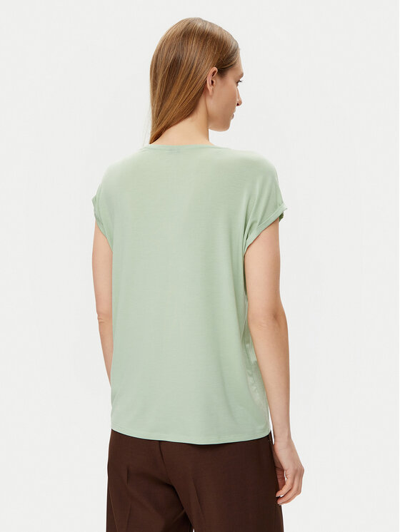 Vero Moda Vero Moda T-Shirt Ava 10284468 Zielony Regular Fit