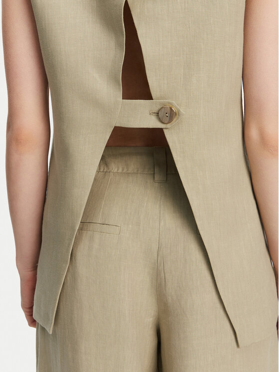 Marella Marella Gilet Dramma 2513281012200 Cachi Regular Fit