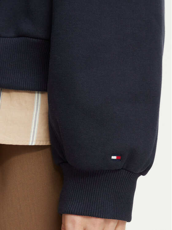 Tommy Hilfiger Tommy Hilfiger Džemperis ar kapuci WW0WW51724 Zils Relaxed Fit
