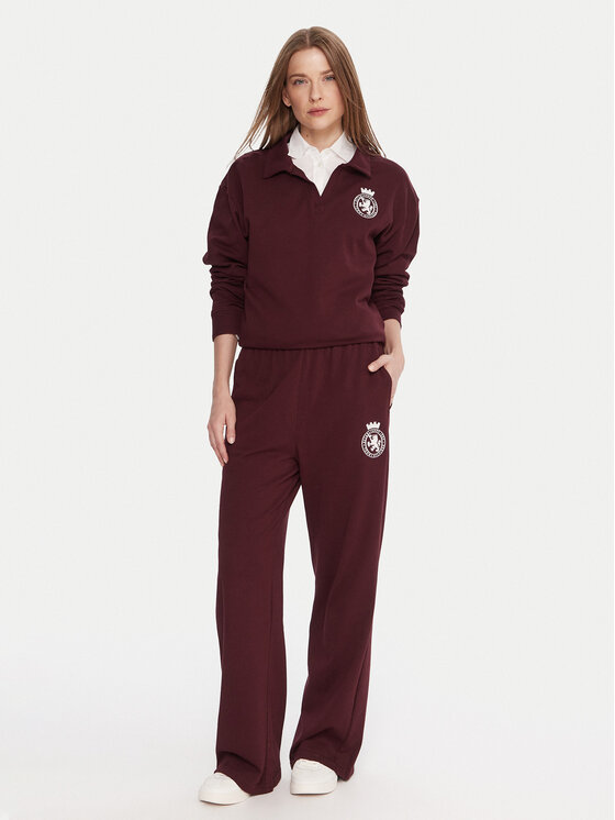 Tommy Hilfiger Tommy Hilfiger Džemperis ar kapuci UW0UW06078 Bordo Regular Fit