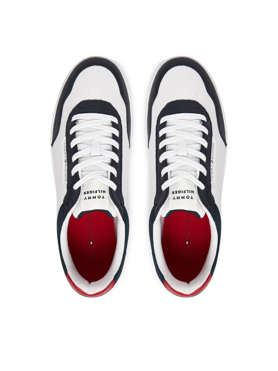 Tommy Hilfiger Tommy Hilfiger Laisvalaikio batai Basket Core Lite Lth Block FM0FM05713 Balta